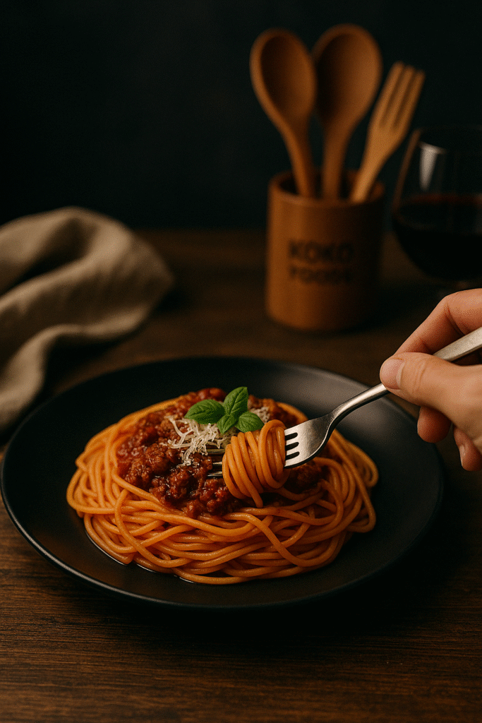 Спагети с кайма – домашно приготвено ястие от Koko Foods Казанлък