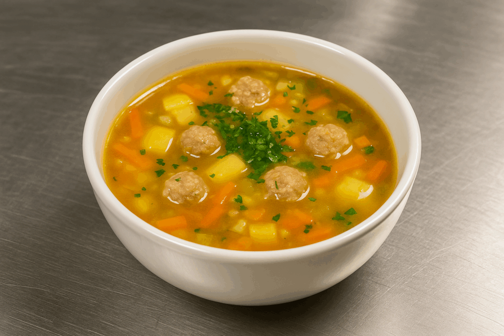 Супа топчета – домашно приготвена супа с кайма, ориз и зеленчуци от Koko Foods, Казанлък